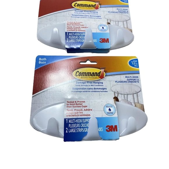 Adhesive Wall /bathroom mulithooks. Brand New 2 Units - Picture 9 of 12